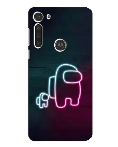 Чехол для Motorola MOTO G8 с картинкой «Among Us неон-арт» Чехол для Motorola MOTO G8 с картинкой «Among Us неон-арт»