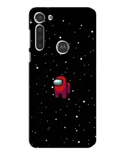 Чехол для Motorola MOTO G8 с картинкой «Красный Among Us»