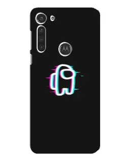 Чехол для Motorola MOTO G8 с картинкой «Among Us неон»