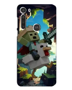 Чохол для Motorola MOTO G8 з картинкою «Стів та гусь»