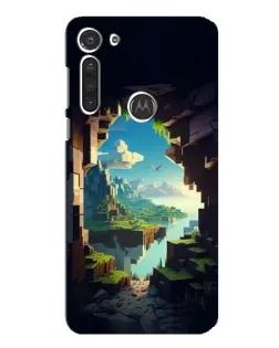 Чехол для Motorola MOTO G8 с картинкой «Вид из пещеры»