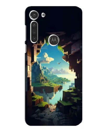Чехол для Motorola MOTO G8 с картинкой «Вид из пещеры»