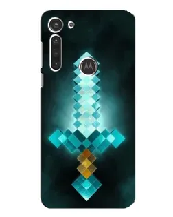 Чехол для Motorola MOTO G8 с картинкой «Алмазный меч неон»