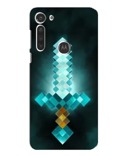 Чехол для Motorola MOTO G8 с картинкой «Алмазный меч неон»