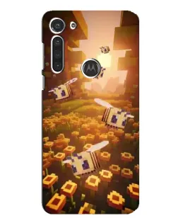 Чехол для Motorola MOTO G8 с картинкой «Поле подсолнухов»