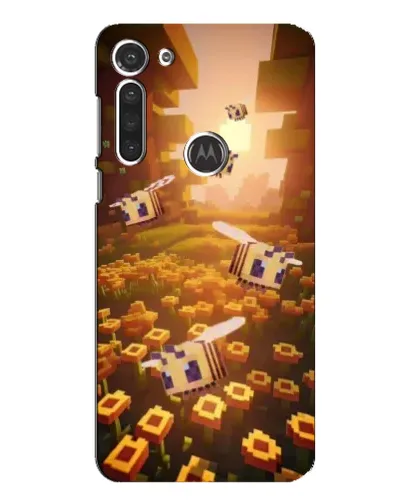 Чехол для Motorola MOTO G8 с картинкой «Поле подсолнухов»