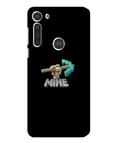 Чехол для Motorola MOTO G8 с картинкой «Алмазная кирка»