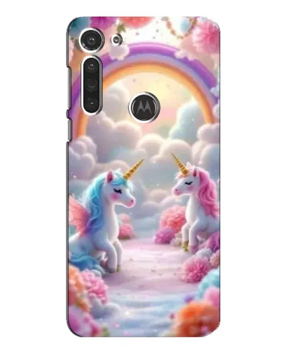 Чохол для Motorola MOTO G8 з картинкою «Веселка і єдинороги» Чохол для Motorola MOTO G8 з картинкою «Веселка і єдинороги»