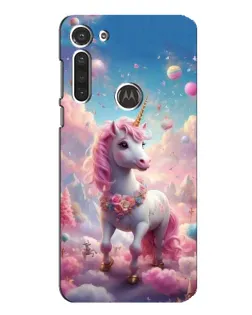Чохол для Motorola MOTO G8 з картинкою «Єдиноріг серед хмар»