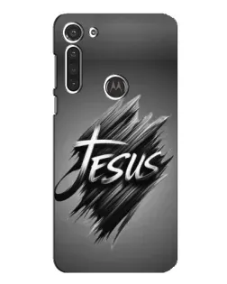 Чехол для Motorola MOTO G8 с картинкой «Надпись Jesus Graffiti»