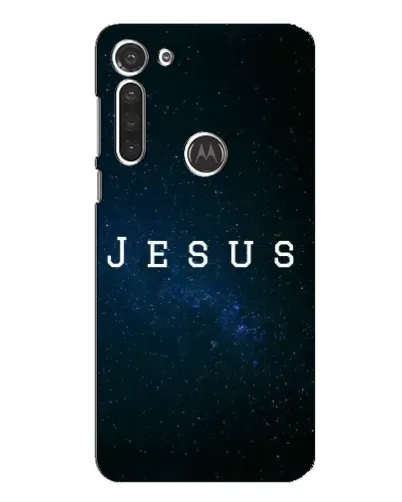 Чехол для Motorola MOTO G8 с картинкой «Звездное небо Jesus»