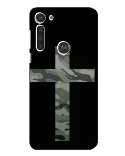 Чехол для Motorola MOTO G8 с картинкой «Милитари Крест»