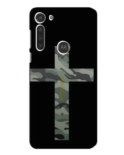 Чехол для Motorola MOTO G8 с картинкой «Милитари Крест»
