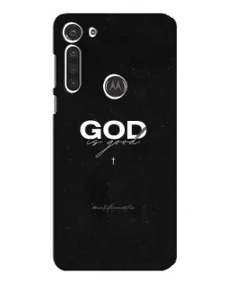 Чехол для Motorola MOTO G8 с картинкой «GOD — Бог над всем»