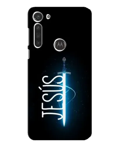 Чехол для Motorola MOTO G8 с картинкой «Меч Духа Jesus»