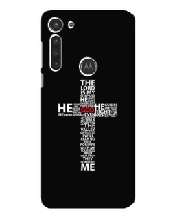 Чохол для Motorola MOTO G8 з картинкою «Текстовий хрест»