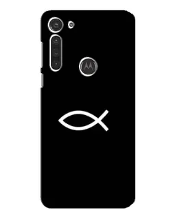 Чохол для Motorola MOTO G8 з картинкою «Символ риби Jesus»
