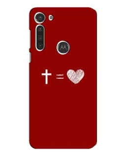 Чохол для Motorola MOTO G8 з картинкою «Рівняння любові»