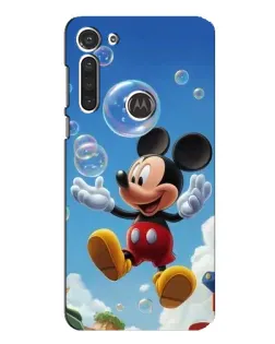 Чохол для Motorola MOTO G8 з картинкою «Mickey та мильні бульбашки»