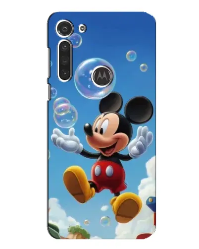 Чохол для Motorola MOTO G8 з картинкою «Mickey та мильні бульбашки»
