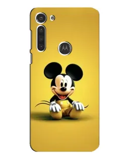 Чохол для Motorola MOTO G8 з картинкою «Міккі на жовтому»