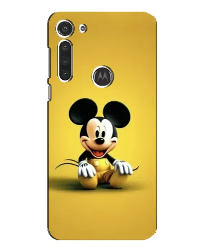 Чохол для Motorola MOTO G8 з картинкою «Міккі на жовтому»