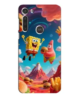 Чохол для Motorola MOTO G8 з картинкою «Космічний фастфуд»