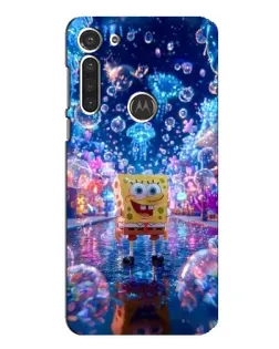 Чехол для Motorola MOTO G8 с картинкой «Неоновый океан»