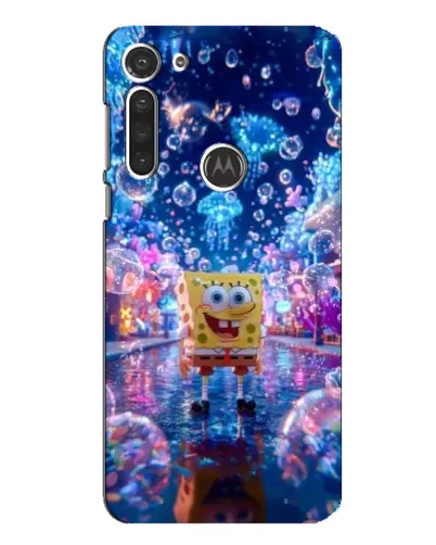 Чехол для Motorola MOTO G8 с картинкой «Неоновый океан»