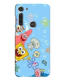 Чехол для Motorola MOTO G8 с картинкой «Веселые пузырьки»
