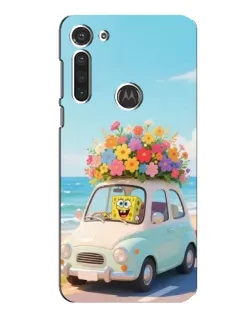 Чехол для Motorola MOTO G8 с картинкой «Автомобильное путешествие»