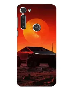 Чохол для Motorola MOTO G8 з картинкою «Cybertruck на Марсі»
