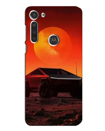 Чохол для Motorola MOTO G8 з картинкою «Cybertruck на Марсі»