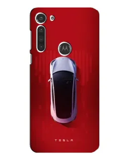 Чохол для Motorola MOTO G8 з картинкою «Tesla Top View»
