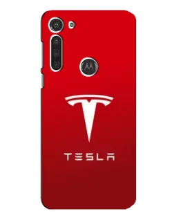 Чохол для Motorola MOTO G8 з картинкою «Tesla Red Classic»