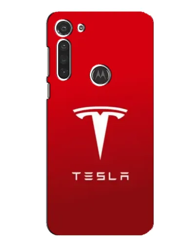 Чохол для Motorola MOTO G8 з картинкою «Tesla Red Classic»