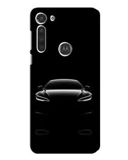 Чохол для Motorola MOTO G8 з картинкою «Силует Tesla Night»