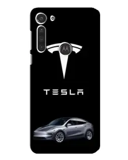 Чохол для Motorola MOTO G8 з картинкою «Tesla Model Y»