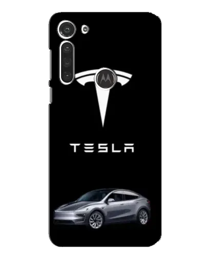 Чохол для Motorola MOTO G8 з картинкою «Tesla Model Y»