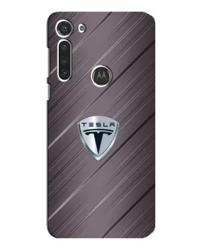 Чохол для Motorola MOTO G8 з картинкою «Металева текстура Tesla»