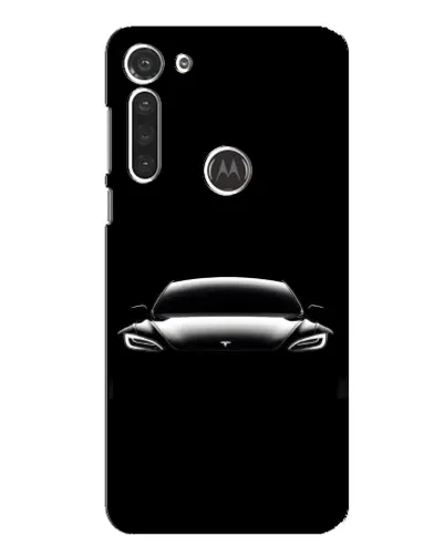 Чохол для Motorola MOTO G8 з картинкою «Фари Tesla Night»