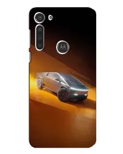 Чохол для Motorola MOTO G8 з картинкою «Cybertruck у пустелі»