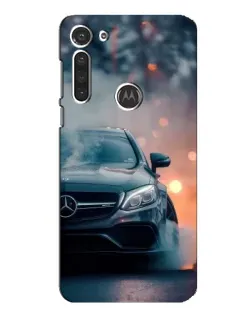 Чохол для Motorola MOTO G8 з картинкою «Mercedes — нічне місто»