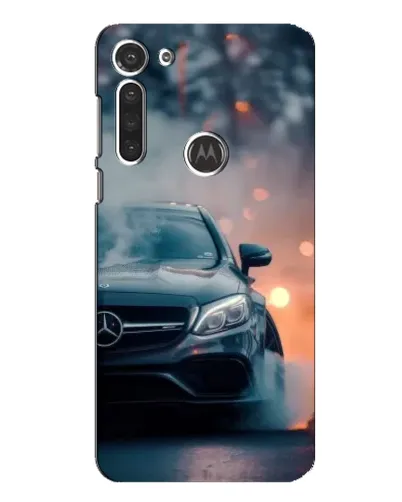 Чохол для Motorola MOTO G8 з картинкою «Mercedes — нічне місто»