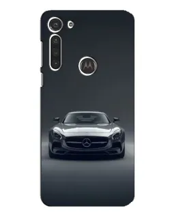 Чохол для Motorola MOTO G8 з картинкою «Mercedes на чорному»