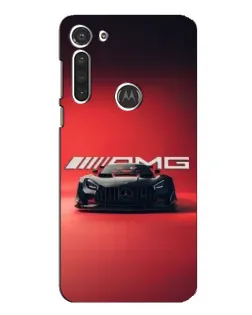Чохол для Motorola MOTO G8 з картинкою «Mercedes AMG — червона лінія»