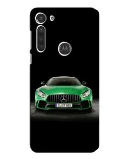 Чохол для Motorola MOTO G8 з картинкою «Mercedes — неоновий лого»