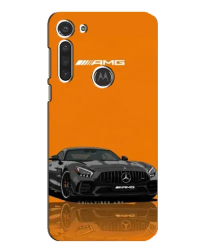 Чохол для Motorola MOTO G8 з картинкою «Помаранчевий Mercedes AMG»