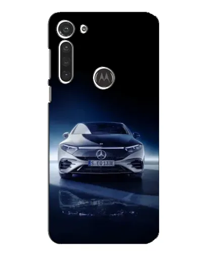 Чохол для Motorola MOTO G8 з картинкою «Нічний Mercedes EQ»