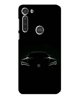 Чохол для Motorola MOTO G8 з картинкою «Mercedes — силует авто»